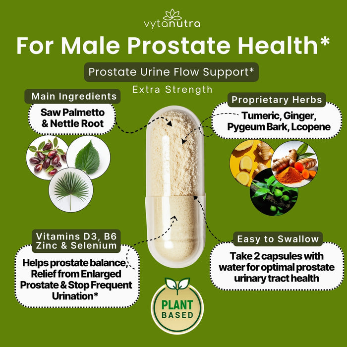 Vytanutra Ultimate Prostate Care Capsule - 60 Vegetarian Capsules