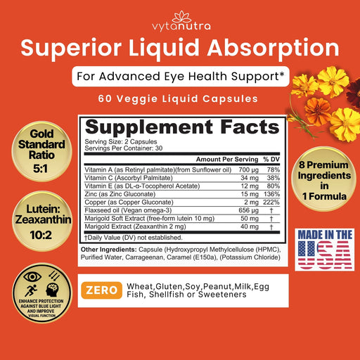 Vytanutra LiqLutein - Liquid Capsules