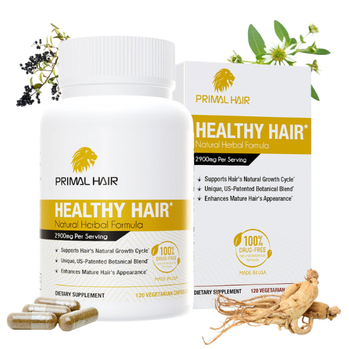 PRIMAL HAIR - Hair Growth Supplement Clinically Proven & Tested Visibly New Hair Growth