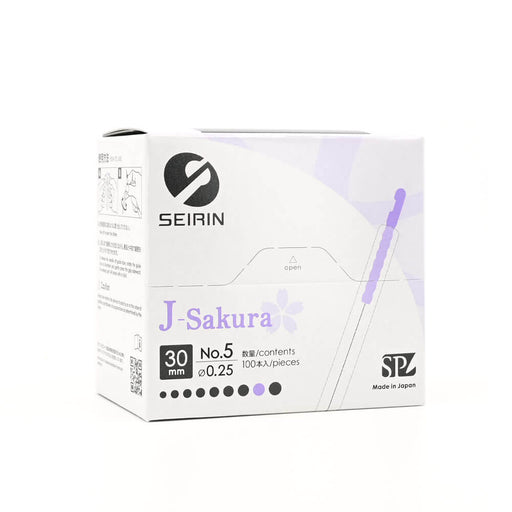 Seirin 針 - 0.25X30 帶管