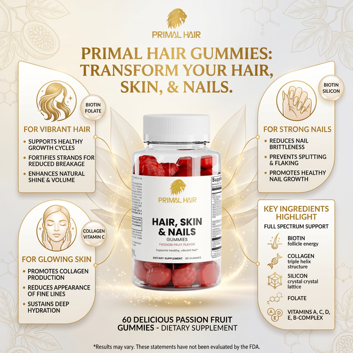 PRIMAL HAIR - Hair, Skin and Nails Gummies