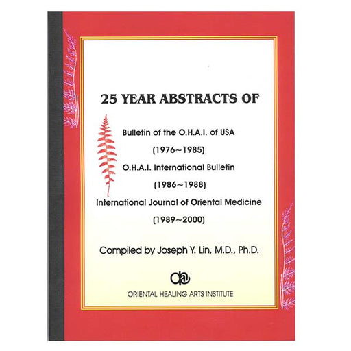 25 Year Abstracts of Bulletin of the OHAI of USA