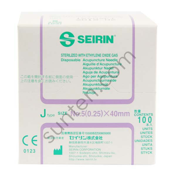 Seirin 針 - 0.25X40 帶管