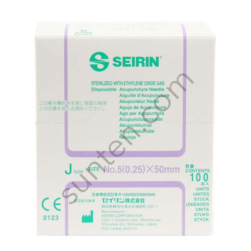 SEIRIN NEEDLES - 0.25X50 WITH TUBE